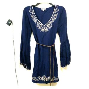 Blue hippie dress